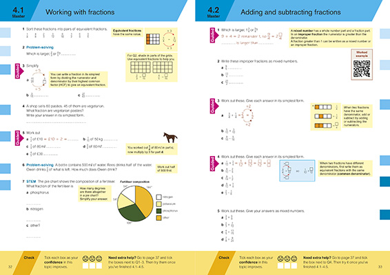 Gallery image for KS3 Maths progress Y7 workbook spread